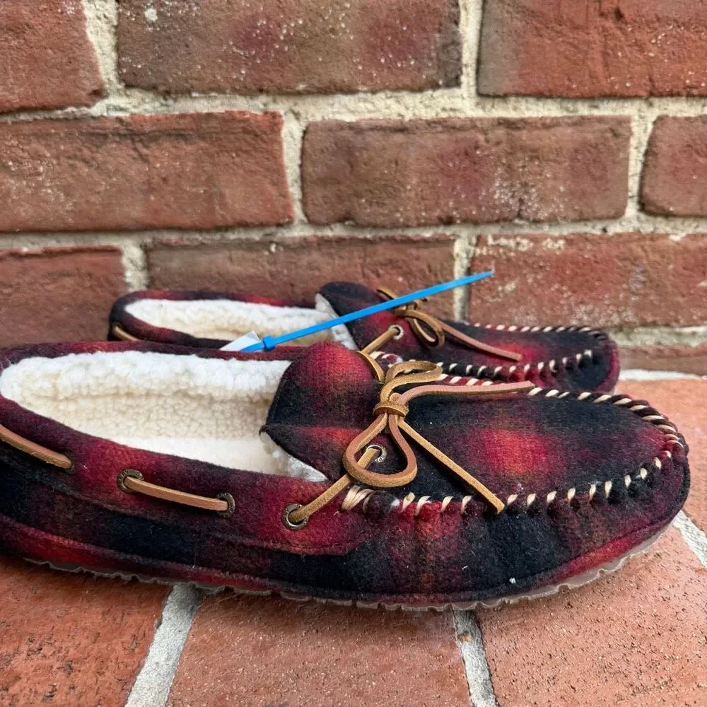 Sperry Top Sider Men's Brandon Faux Fur Lined Slippers Moccasin Size 9 NWT
